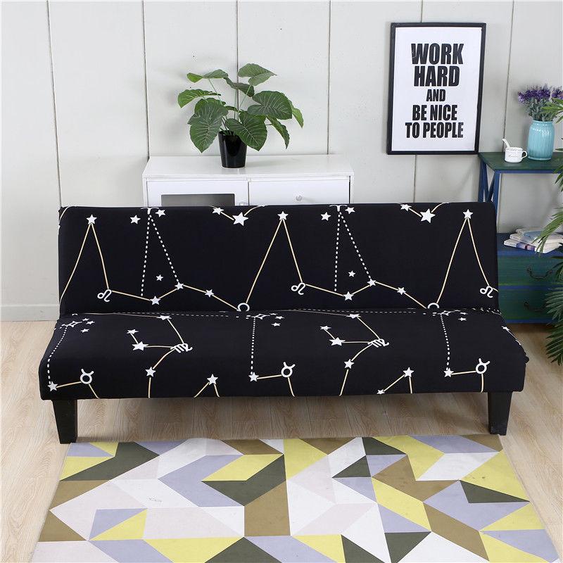 All-inclusive Universal Sofa Cover Without Armrests Foldable Sofa Bed Cover Two-seat Sofa Cover Full Cover Sofa Cushion Elastic Universal