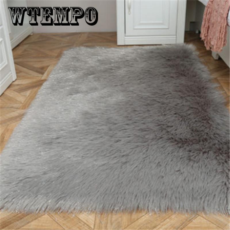 Living room carpet bedroom mat Australian wool blanket sofa blanket plush carpet wool mat