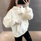 Autumn and Winter Short Thick Sweater Student Loose Warm Blouse Casual Fashion Jacket