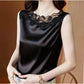 Ladies Vest Suspenders Bottoming Shirt Lace Inside Plus Size Women's Clothing