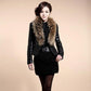 Faux Fur Jacket Short Fox Fur Fur All-in-one Women's Leather Jacket Plus Cotton To Keep Warm Slim Fur Short Jacket