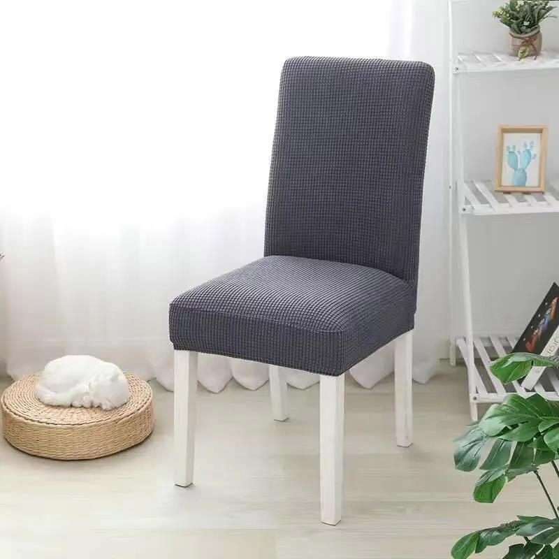 2-piece Thicken Chair Cover Cushion Set Dining Chair Cover Universal Stool Cover Seat Cover Stretch Hotel Dining Table Chair Cover
