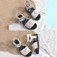 Net Red Daisy Sandals Korean Style All-match Summer Shoes for Students New Lace-up Roman Women's Shoes