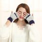 Warm gloves Thick gloves Woman fashion gloves Plush Cotton gloves Windproof gloves Winter
