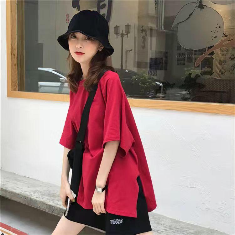 Ladies Summer Short Sleeve Shorts Two Piece Student Loose Casual Suit Short Sleeve T-Shirt + Sports Shorts Athletic Clothing Sets