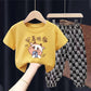 Summer Children's Short-sleeved Suit Boys' T-shirt Girls Middle and Small Children's Baby Cartoon Two-piece Suit