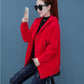 Autumn and Winter Korean Loose Coat Cardigan Hooded Sweater Women Thick Sweater All-match