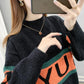 Autumn Winter  Women Fashion Sweater Casual Knitting Sweater Half Turtleneck Pullovers Loose Casual Long Sleeve Sweater
