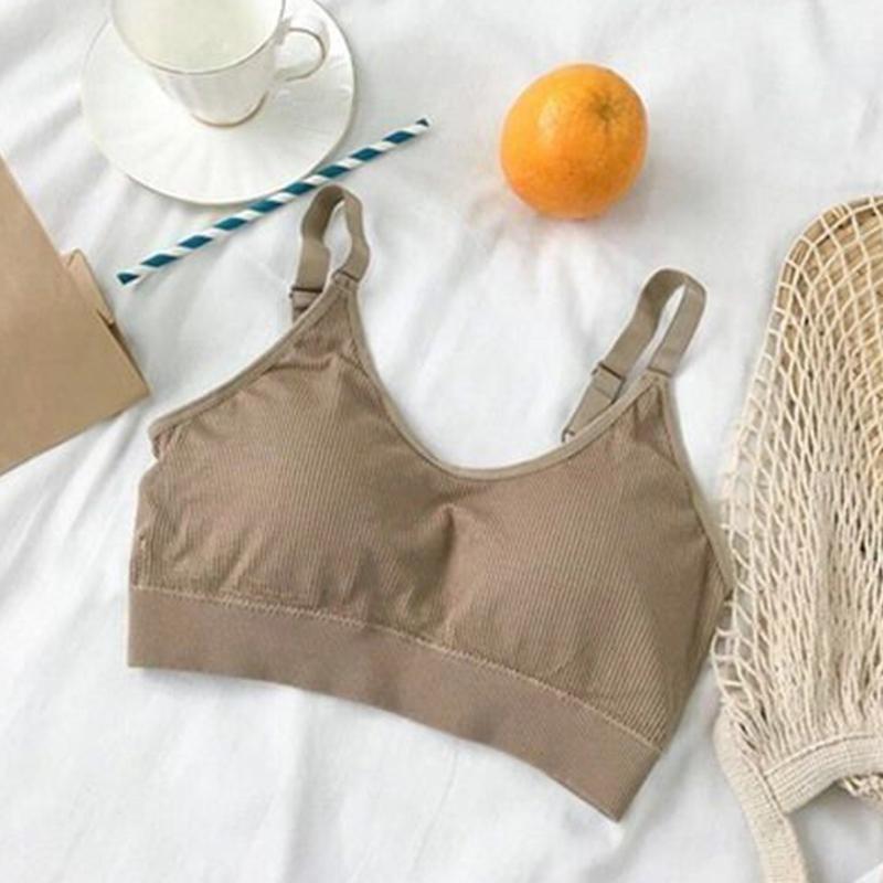 Beautiful Back Wrapped Chest Underwear with Chest Pad Vest Gathered Anti-glare Sleep Bra Without Steel Ring