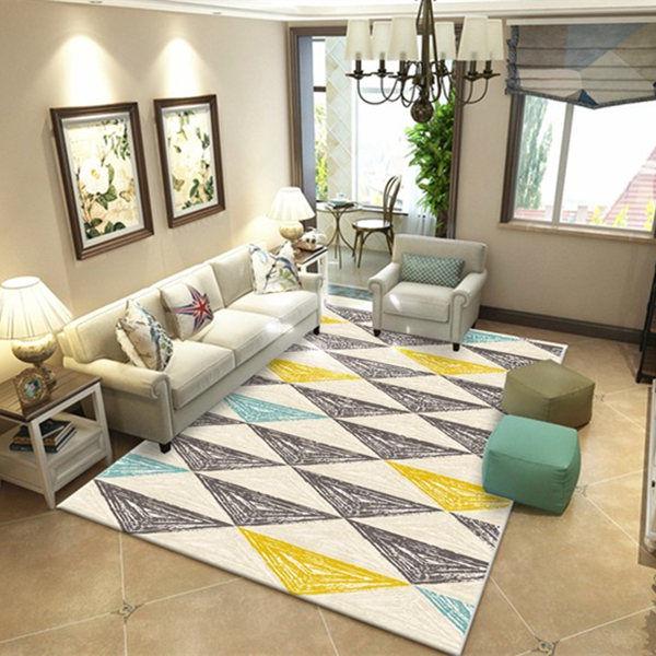 European Flowers Printed Rugs and Carpets Living Room Kids Room Floor Mat Bedroom Area Rugs