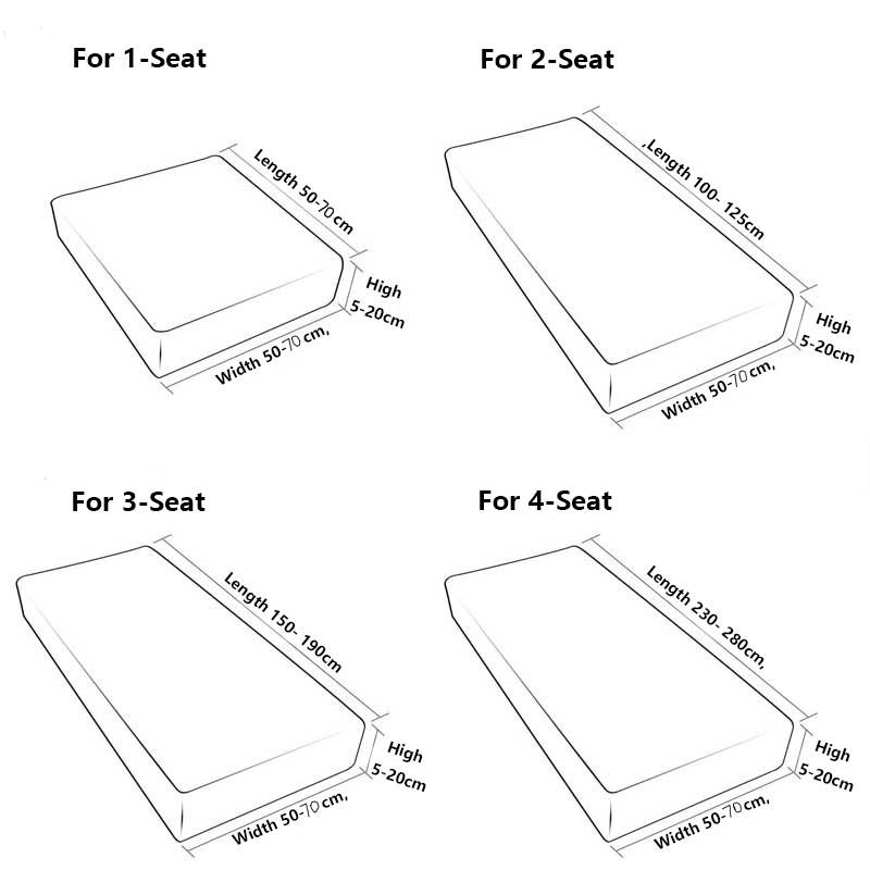 Elastic Sofa Cover Full-inclusive Universal Universal Shower Cap Sofa Cover 1/2/3/4 Seat Sofa Dust Cover