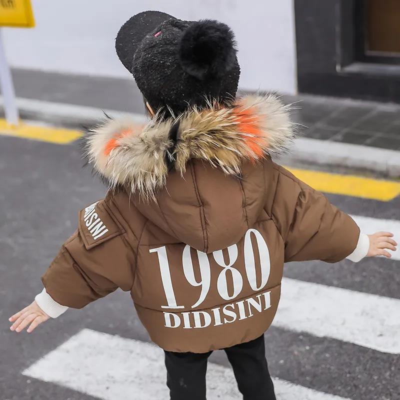 Girls Warm and Windproof Hooded Jacket Padded Winter Clothes