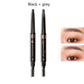 Double-head eyebrow pencil waterproof and sweat-proof natural long-lasting non-fading non-staining
