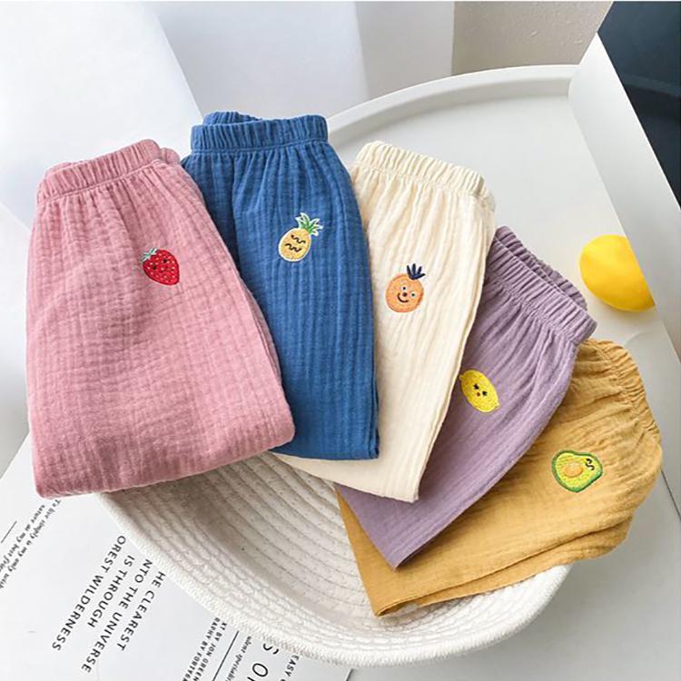 Children's Pants Summer Girls Anti Mosquito Pants Boys and Girls Air-conditioned Pants Leggings Casual Pants Children's Knickerbockers