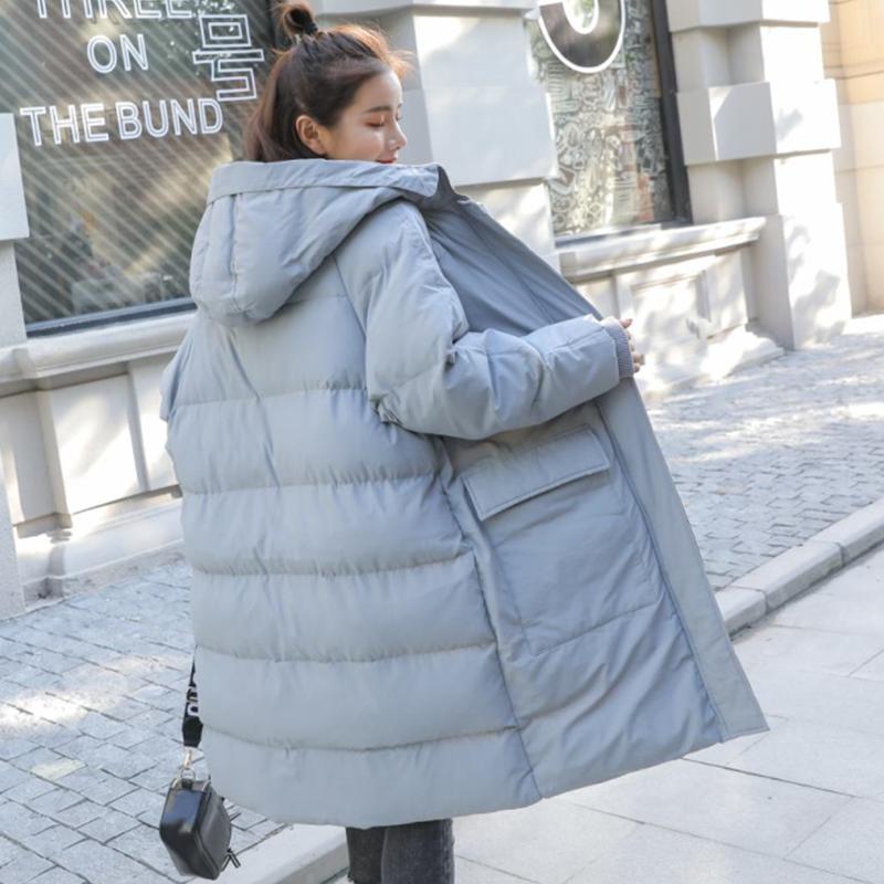 Bread Clothes Female Student Cotton-padded Jacket Mid-length Winter Fashion Loose Ladies Thick Warm Jacket Tide
