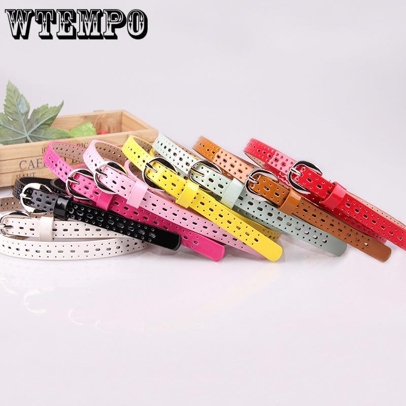 Women's Belts Hollow Korean Casual Fashion Punching Thin Belt Ladies Belt