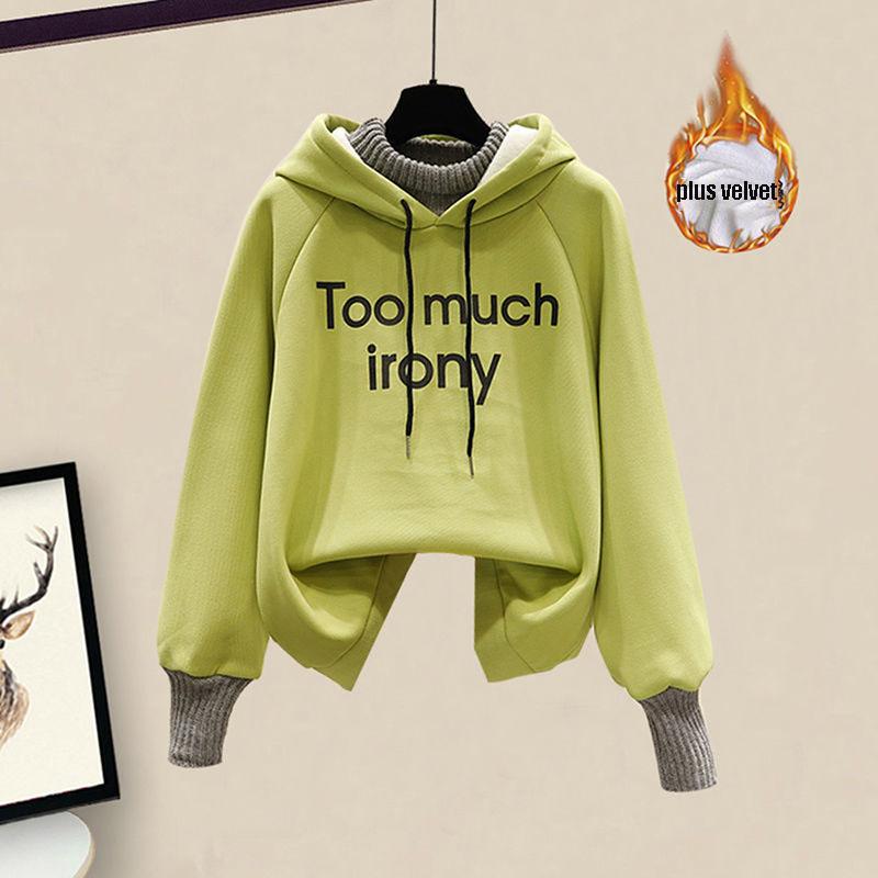 2pcs/set Autumn Winter Women Sets Tracksuit Set Sweatshirts Pant 2 Piece Set Casual Warm Outfits Outwear