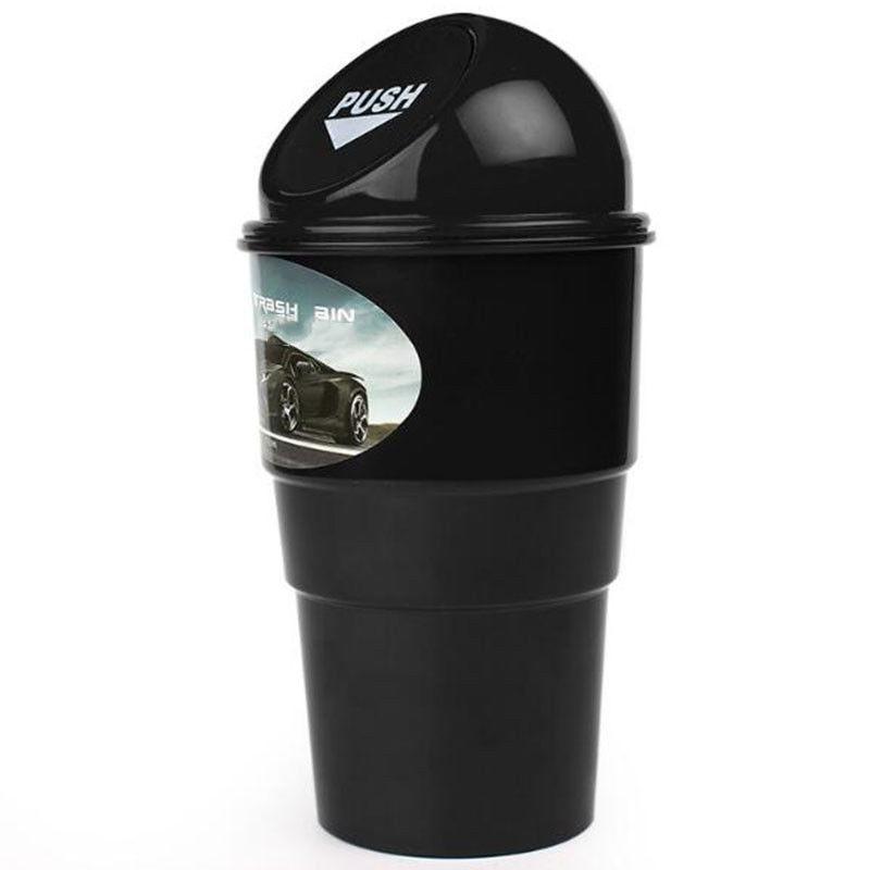 Car Trash Can Mini Waste Rubbish Trash Bin Auto Home Can Garbage Dust Case Cup Holder