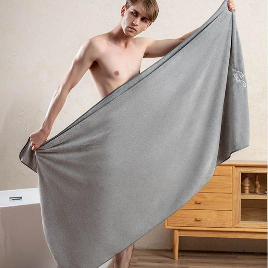 Bath Towels for Men's Household Use Super Absorbent and Non-shedding Super Large 180*90 Cm Adults Can Wear Wrapped Towels Women's Quick-drying Towels