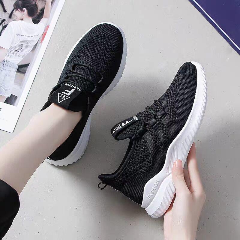 Women Clearance Sneakers Korean All-match Women's Shoes Flat Casual Shoes Spring and Autumn Fashion Student Net Shoes