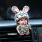 Crystal Rabbit Ears Doll Aroma Diffuser Car Creative Decoration Accessories Air Conditioning Outlet Plug-in