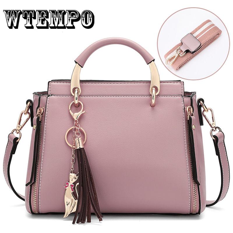 Women's Handbag Fashion Large Capacity Women Shoulder Bag Tassel Pendant