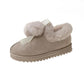 Winter Wear Cute Bread Shoes and Snow Boots Women's Thick and Velvet Warm Cotton Shoes