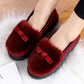 Women's Autumn and Winter Plush Shoes Flat All-match Cotton Shoes Outer Wear Plus Velvet Beanie Shoes