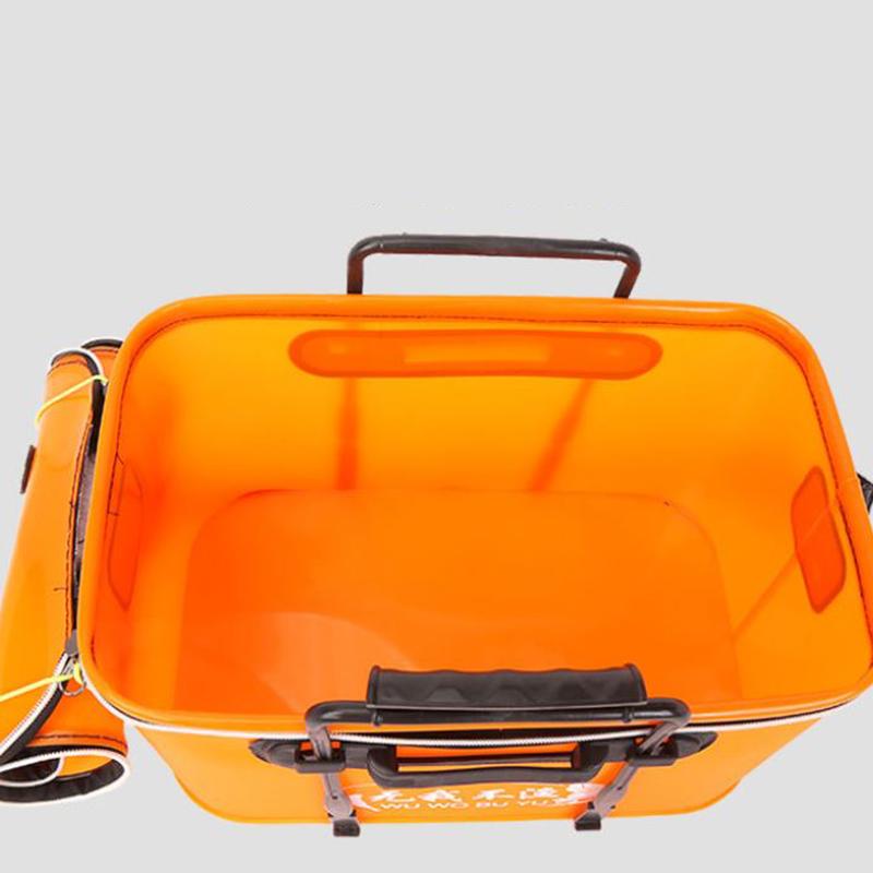 EVA Portable Fishing Bag Folding Thickened Live Fish Tank Water Tank Bucket Camping Fishing Tackle Fish Box Travel Fishing Tackle