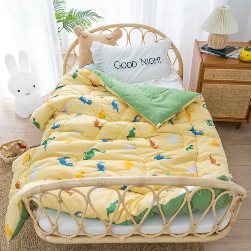 Cute Cartoon Pattern Children Are Washed Cotton Student Dormitory Spring and Autumn Are Thickened Winter Quilt Baby Nap Summer Cool Quilt Core
