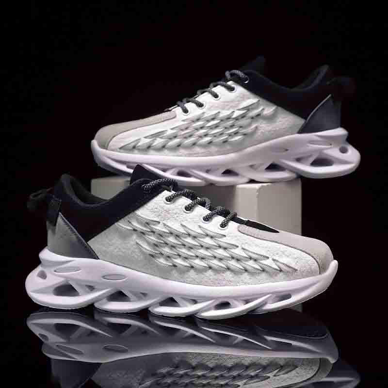 Plus Size 39-44 Men Sneakers Low-top Mesh Running Basketball Shoeses Outdoor Non-slip Sports Shoes Shockproof Shoes
