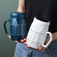Ceramic Mug with Lid Mug Home Drinking Cup Office Cup Coffee Cup Couple Cup Large Capacity Water Cup Breakfast Cup