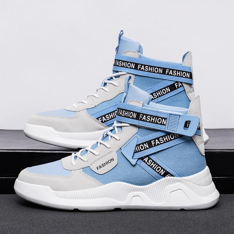 Men's Inner Heightening Martin Boots Men's High Top Casual Shoes Men's Deodorant Shoes
