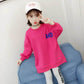 Girls' Spring and Autumn Suits Korean Version Mid-length Cute Loose Sweater Casual Trousers Breathable, Comfortable and Soft Two-piece Suit