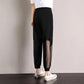 Summer Thin Large Size Harem Pants Female Students Loose Korean Version of Thin Waist Pants Women's Sports and Leisure Nine-point Pants