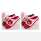 Household Couple Slippers Warm Thick Plush Slippers Winter Unisex Indoor Cotton Slippers