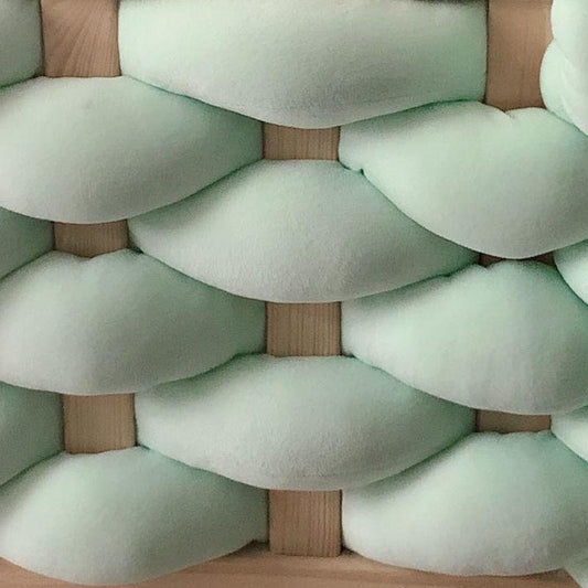 Baby Bed Bumper Crib Pad Protection Weaving Plush Baby Bedding Accessory Infant Room Decoration