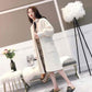 Spring and Autumn Loose Cardigan Sweater Mid-length Knitted Thicken Top Fashion Simple Female Jacket
