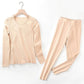 Women Warm Winter Autumn Clothes Thermal Underwear O-neck Tight Suit Thicken Windproof Comfortable Soft Lining Long Sleeve High Elasticity Slim