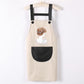 Strap Apron Household Kitchen Waterproof and Oil-proof Anti-fouling Men and Women Housework Waist Overalls Work Overalls