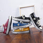 Little daisy canvas men's shoes board shoes couple cloth shoes Korean version of the trend of wild casual tide shoes