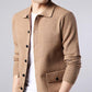 Fall Men's Sweaters Lapel Knit Cardigan Youth Korean Outerwear Knit Sweaters Trend