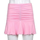 90s Pink Mini Dance Skirts Lady Trendy Y2K Summer Beachwear White Brandy Jupe Preppy Style Ruched Pleated Skirt Woman High Waist