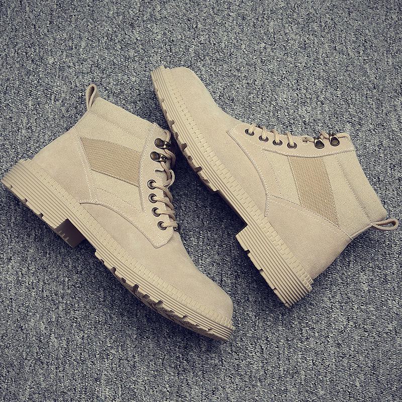 Martin Boots Men's Boots Male Winter Plus Velvet Shoes Men's Snow Boots Combat Boots Military Boots