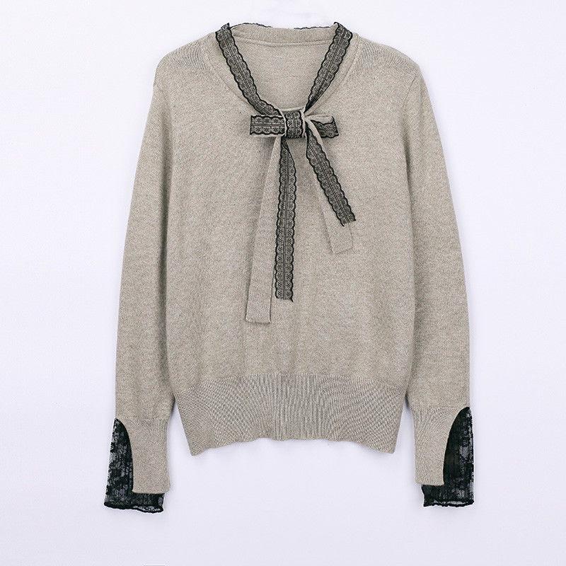 Women Sweaters Newest Long Sleeve Backless Sweater Autumn Pullover Sexy Deep V-neck Knitted Tops