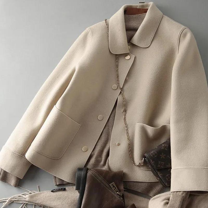 Lapel Short Jacket Women's 2021 Spring and Autumn Temperament Fashion Loose All-match Blouse