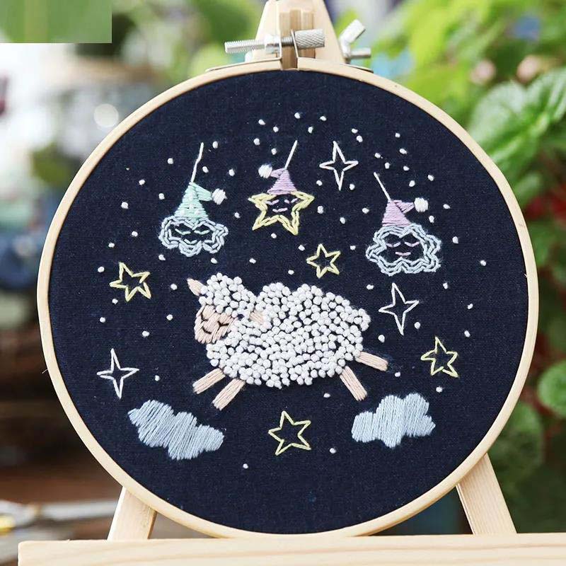 Three-dimensional Embroidery Diy Student Handmade Creative Adult Material Package French Ribbon Embroidery Su Embroidery Beginner Kit