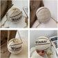 Round Ball Bag Metal Chain Messenger Bag Cute Small Bag Wild Mini Bag Girl Women Outing Trip Basketball Crossbody Bags