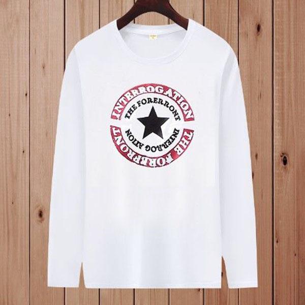 Cotton sweater T-shirt men's slim clothing spring and autumn long-sleeved T-shirt men's round neck