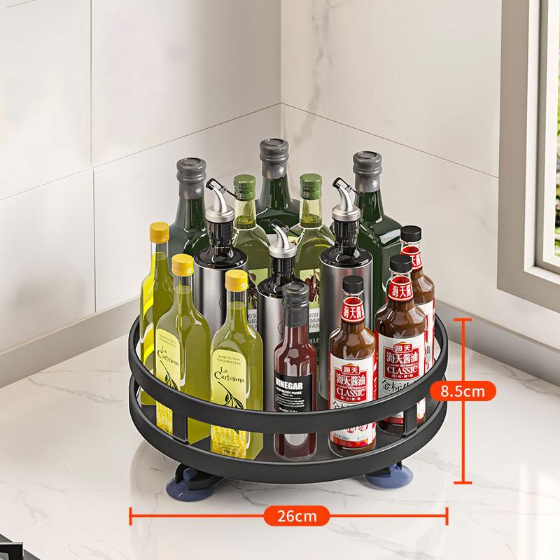 Multi-layer Spice Rack Kitchen Organizers Can Rotate Multi-function Corner Cabinet Countertop Bathroom Makeup Storage Shelf Closet Shelves Organizer
